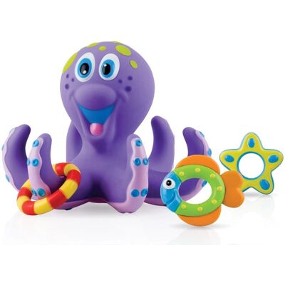 Nuby Marke Tintenfisch Schwimmendes Bade-Spielzeug - Badeset, Mehrfarbig Nuby Marke Tintenfisch Schwimmendes Bade-Spielzeug - Badeset, Mehrfarbig