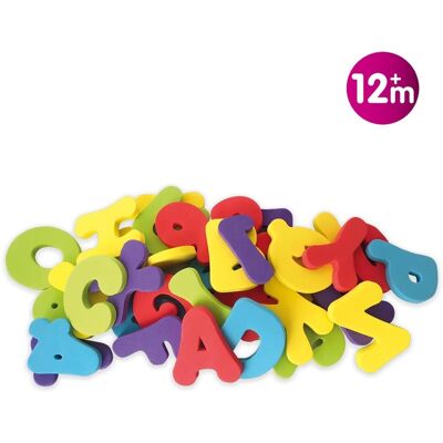 Brinquedo de banho Nuby - Letras e Números - Multicolor Brinquedo de banho Nuby - Letras e Números - Multicolor
