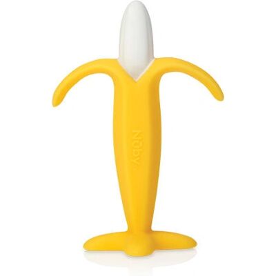 Nuby Banan Beißring - Beruhigend & Weiches Silikon - Ab 3 Monaten Nuby Banan Beißring - Beruhigend & Weiches Silikon - Ab 3 Monaten
