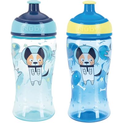 Nuby Super Slurp Butelka na Wodę - Bez Wycieków dla Maluchów 360ml Nuby Super Slurp Butelka na Wodę - Bez Wycieków dla Maluchów 360ml