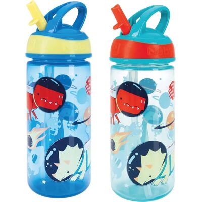 Nuby - Super Flip Water Bottle - 540ml - No Spill - Sippy Cup Nuby - Super Flip Water Bottle - 540ml - No Spill - Sippy Cup