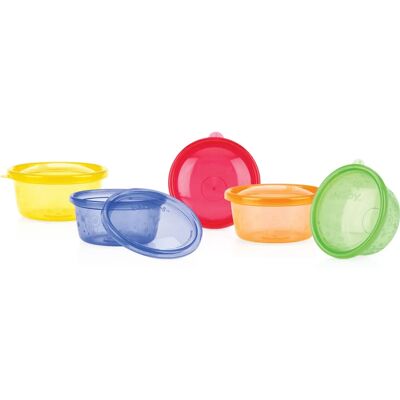 Nuby Robustes Kunststoff-Multifunktions-Esstisch - 6 Schalen Nuby Robustes Kunststoff-Multifunktions-Esstisch - 6 Schalen