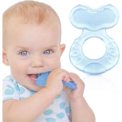 Anello da dentizione in silicone Nuby Teethe-eez con setole - Anello da dentizione Anello da dentizione in silicone Nuby Teethe-eez con setole - Anello da dentizione