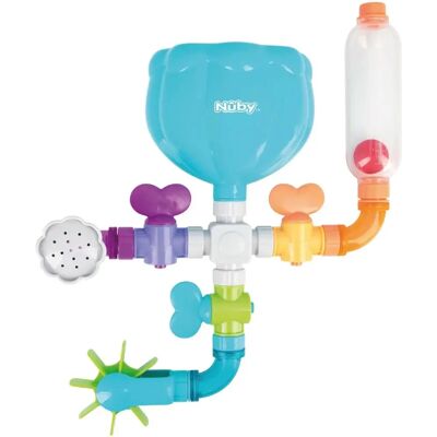 Nuby Wacky Water Works Pipes Bath Toy - Bath Toy Nuby Wacky Water Works Pipes Bath Toy - Bath Toy