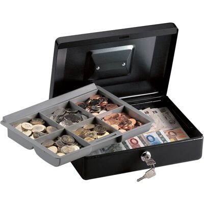 Skarbonka stalowa Master Lock MLKCB10ML - Bezpieczeństwo, Wyjmowana taca, Rączka do przenoszenia Skarbonka stalowa Master Lock MLKCB10ML - Bezpieczeństwo, Wyjmowana taca, Rączka do przenoszenia