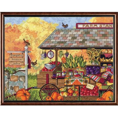 Janlynn Buck 's County Farm korsstygnsset - 16 x 12 tum Janlynn Buck 's County Farm korsstygnsset - 16 x 12 tum