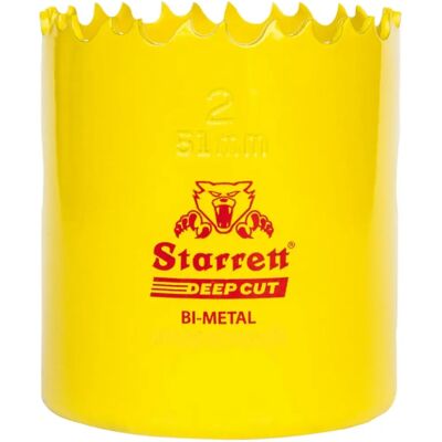 Starrett DCH0438 Deep Cut Holesaw - Metal & Wood - 111mm Starrett DCH0438 Deep Cut Holesaw - Metal & Wood - 111mm