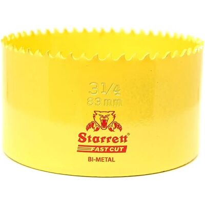 Scie à trou en bimétal à coupe rapide Starrett FCH0314 - 83mm - Publicité Scie à trou en bimétal à coupe rapide Starrett FCH0314 - 83mm - Publicité