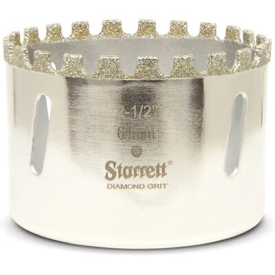 Starrett - D0212 - 64mm - Diamond Ceramic - Hole Saw Starrett - D0212 - 64mm - Diamond Ceramic - Hole Saw