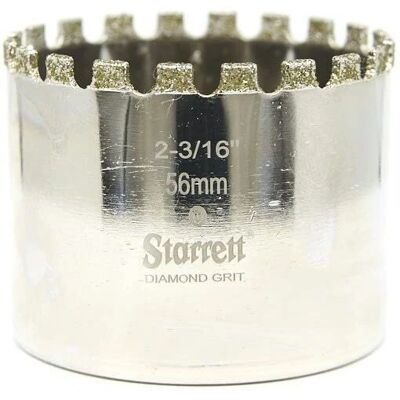 Starrett - D056m - 56mm - Diamond Grit Holesaw Starrett - D056m - 56mm - Diamond Grit Holesaw