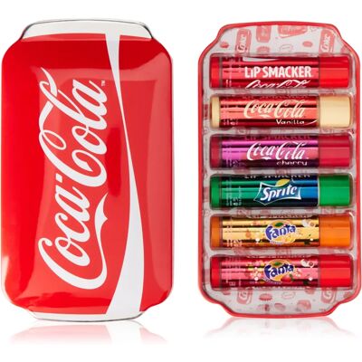 Lip Smacker Coca-Cola Lippenbalsam - 6 Stück in Sammelbüchse - Langanhaltige Hydratation Lip Smacker Coca-Cola Lippenbalsam - 6 Stück in Sammelbüchse - Langanhaltige Hydratation