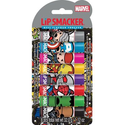 Lip Smacker Marvel Lippenbalsem Feestpakket - 8 Stuks Lip Smacker Marvel Lippenbalsem Feestpakket - 8 Stuks