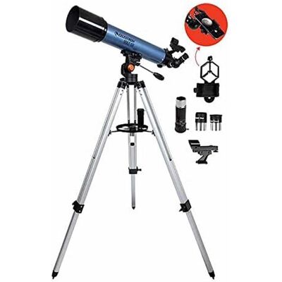 Celestron Inspire 90AZS Refractor Telescope - Short, Silver, 90mm Celestron Inspire 90AZS Refractor Telescope - Short, Silver, 90mm