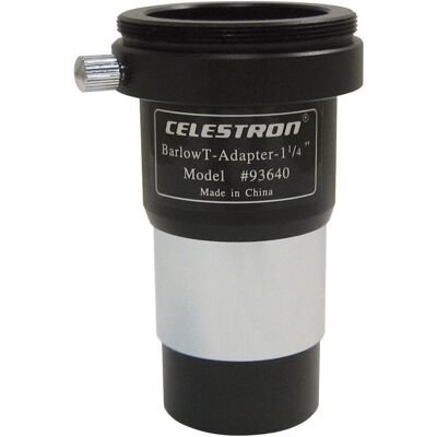 Adaptateur d'objectif de caméra Celestron 93640 - Barlow 1,25 pouces et T-Adaptateur Adaptateur d'objectif de caméra Celestron 93640 - Barlow 1,25 pouces et T-Adaptateur