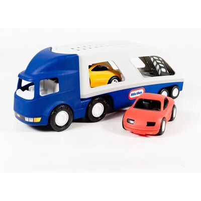 Little Tikes Großer Autotransporter - Robustes Kunststoff, 2 Autos, Blau Little Tikes Großer Autotransporter - Robustes Kunststoff, 2 Autos, Blau