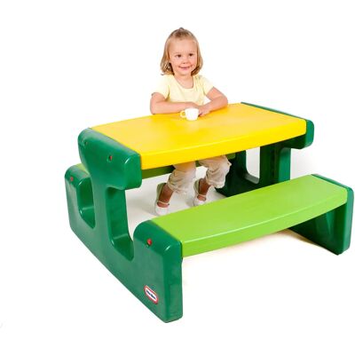 Little Tikes Großer Picknicktisch - Grün - Gartentisch für Kinder Little Tikes Großer Picknicktisch - Grün - Gartentisch für Kinder