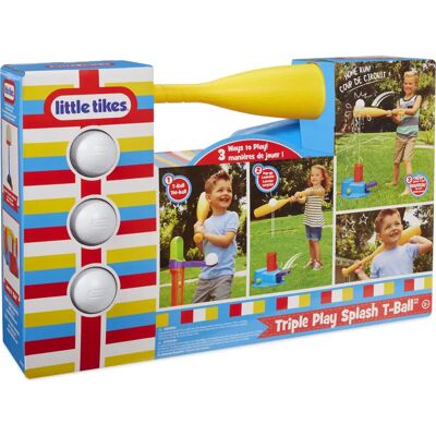 Little Tikes Triple Play Splash T-Ball Set - 3-in-1 Außen-Baseball Little Tikes Triple Play Splash T-Ball Set - 3-in-1 Außen-Baseball