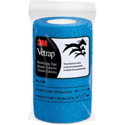 Nastro per bendaggi Vetrap 3M Blu - 4" x 5 yard - Supporto per cavalli Nastro per bendaggi Vetrap 3M Blu - 4" x 5 yard - Supporto per cavalli