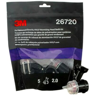 3M - Gravity HVLP - Atomizing Head - Black - Teil 3M - Gravity HVLP - Atomizing Head - Black - Teil