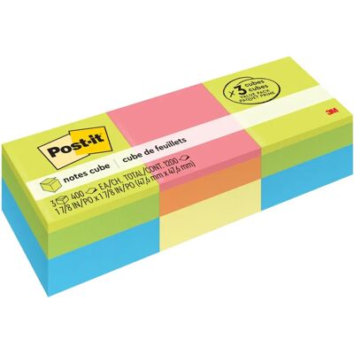 Post-It 00051131835023 Note Paper - Self-adhesive - Mini 2x2 - Yellow/Green Wave Post-It 00051131835023 Note Paper - Self-adhesive - Mini 2x2 - Yellow/Green Wave