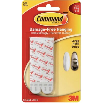 3M Grandes Bandes de Montage Command - Sans Dommages, Réutilisables, Forte Tenue - Publicité 3M Grandes Bandes de Montage Command - Sans Dommages, Réutilisables, Forte Tenue - Publicité