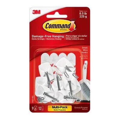 Command White Small Adhesive Hook - Hooks Command White Small Adhesive Hook - Hooks