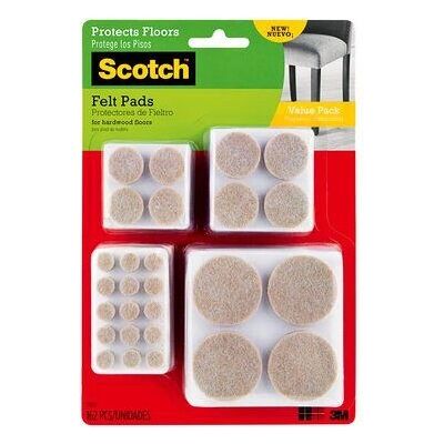 Scotch Furniture Floor Protector Pad - Beige - Protects surfaces from scratches Scotch Furniture Floor Protector Pad - Beige - Protects surfaces from scratches