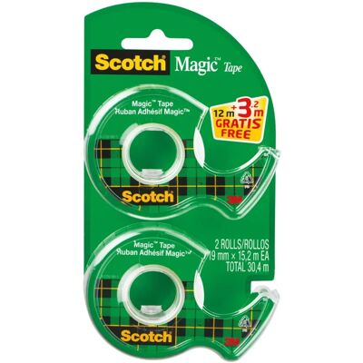 Neviditelná páska Scotch Magic 3M - 19mm x 12m + 3,2m zdarma Neviditelná páska Scotch Magic 3M - 19mm x 12m + 3,2m zdarma