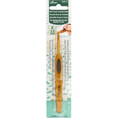 Agulha de Crochê Clover Soft Touch - 3,5mm - Leve, ergonômica, circular Agulha de Crochê Clover Soft Touch - 3,5mm - Leve, ergonômica, circular