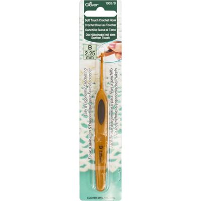 Gancho de crochê Soft Touch Clover B1/2.25mm - Agulha de crochê Gancho de crochê Soft Touch Clover B1/2.25mm - Agulha de crochê