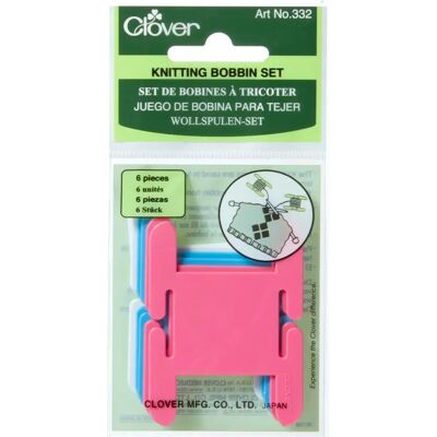 Clover Pack de 6 Bobines en Plastique - 1,5"x2,5" - Fournitures de Tricot Clover Pack de 6 Bobines en Plastique - 1,5"x2,5" - Fournitures de Tricot