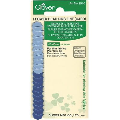 Clover Alfinetes de Cabeça em Forma de Flor - Alfinetes Clover Alfinetes de Cabeça em Forma de Flor - Alfinetes
