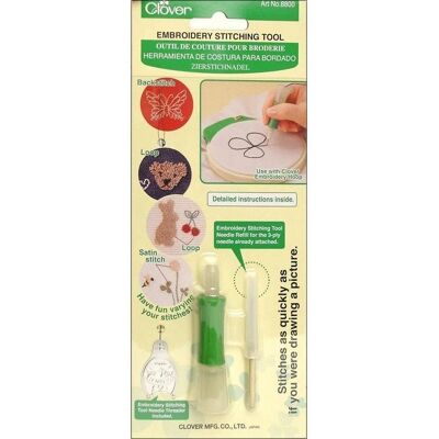 Clover Embroidery Tool - Green - Stitching - Embroidery Tool Clover Embroidery Tool - Green - Stitching - Embroidery Tool
