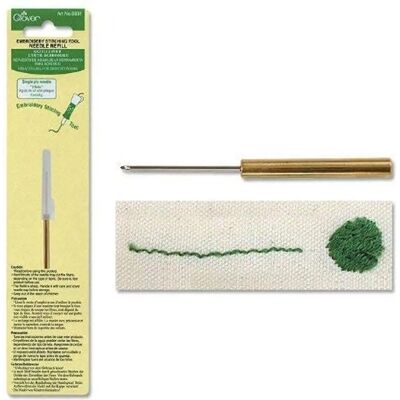 Aiguille de Rechange en Acier Inoxydable Clover CL8801 - Outil de Broderie Aiguille de Rechange en Acier Inoxydable Clover CL8801 - Outil de Broderie