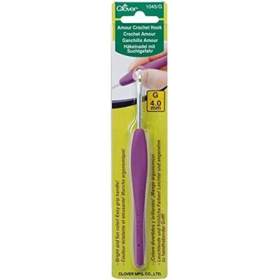 Crochet Clover Amour - G6/4mm - Crochet Hook - Publicité Crochet Clover Amour - G6/4mm - Crochet Hook - Publicité