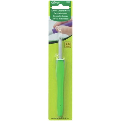Gancio da uncinetto Clover Amour - 6,5mm - 15cm - Verde Gancio da uncinetto Clover Amour - 6,5mm - 15cm - Verde