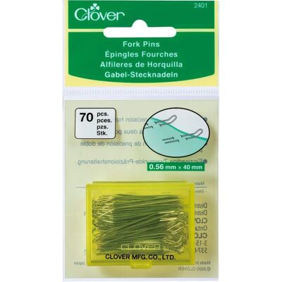 Clover - 2401 - 4.1 cm - 70 pcs - Fork Pins Clover - 2401 - 4.1 cm - 70 pcs - Fork Pins