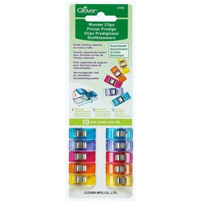 Clover Wonder Clips Bunte Farben - Clips - Nähzubehör Clover Wonder Clips Bunte Farben - Clips - Nähzubehör