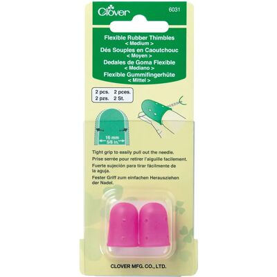 Dé à coudre en caoutchouc flexible rose 6031 - Accessoire de couture Dé à coudre en caoutchouc flexible rose 6031 - Accessoire de couture
