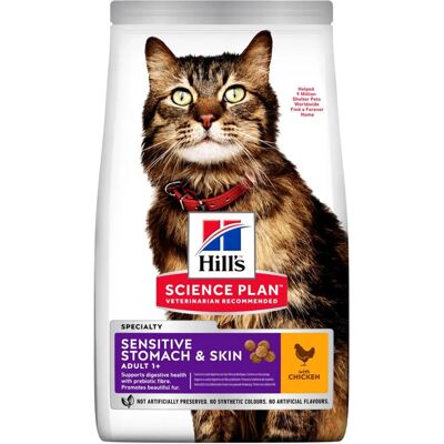 Hill's Feline Science Plan Vuxen Känslig Mage & Hud torrfoder med kyckling - 1,5 kg Hill's Feline Science Plan Vuxen Känslig Mage & Hud torrfoder med kyckling - 1,5 kg