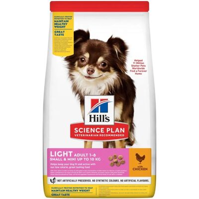 Hill's Science Plan Hundefutter Erwachsene Kleine & Mini Leicht Huhn Trocken 1,5 kg Hill's Science Plan Hundefutter Erwachsene Kleine & Mini Leicht Huhn Trocken 1,5 kg