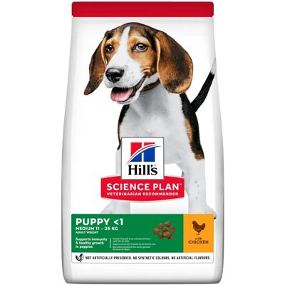 Hill's Science Diet Puppy Medium Kyckling Torrfoder - Kycklingmjöl & Kornsrecept (18 kg) Hill's Science Diet Puppy Medium Kyckling Torrfoder - Kycklingmjöl & Kornsrecept (18 kg)