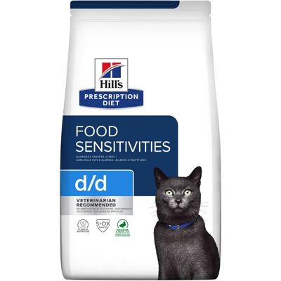 Hill's Prescription Diet Feline d/d Tørrfôr for Følsomheter - 1,5 kg Hill's Prescription Diet Feline d/d Tørrfôr for Følsomheter - 1,5 kg