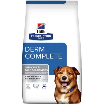 Hill's Prescription Diet Canine Derm Complete Hudpleie & Matfølsomhet - 4kg Hill's Prescription Diet Canine Derm Complete Hudpleie & Matfølsomhet - 4kg
