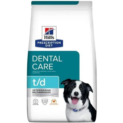 Hill's Prescription Diet Canine t/d Soin Dentaire Poulet Sec - 4kg - Publicité Hill's Prescription Diet Canine t/d Soin Dentaire Poulet Sec - 4kg - Publicité