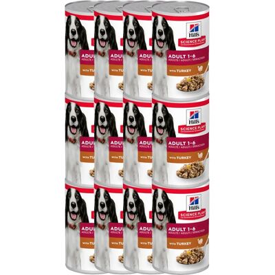 Hill's Science Plan Cibo umido per cani adulti con tacchino - 370g Hill's Science Plan Cibo umido per cani adulti con tacchino - 370g
