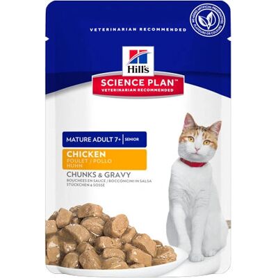 Hill's - Science Plan Mature Adult 7+ - Pollo - Cat Food Hill's - Science Plan Mature Adult 7+ - Pollo - Cat Food