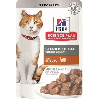 Cibo umido Hill's Science Plan Gatto Sterilizzato con Tacchino - 12 x 85 g Cibo umido Hill's Science Plan Gatto Sterilizzato con Tacchino - 12 x 85 g