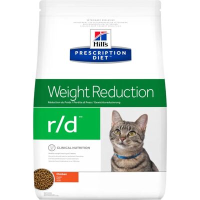 Hill's Prescription Diet r/d Vekttap - Kylling - Tørrfôr for Katt Hill's Prescription Diet r/d Vekttap - Kylling - Tørrfôr for Katt