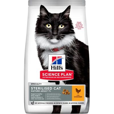 Hill's Science Plan Sterilised Cat Chicken - Sucha karma dla sterylizowanych kotów 7+ Hill's Science Plan Sterilised Cat Chicken - Sucha karma dla sterylizowanych kotów 7+